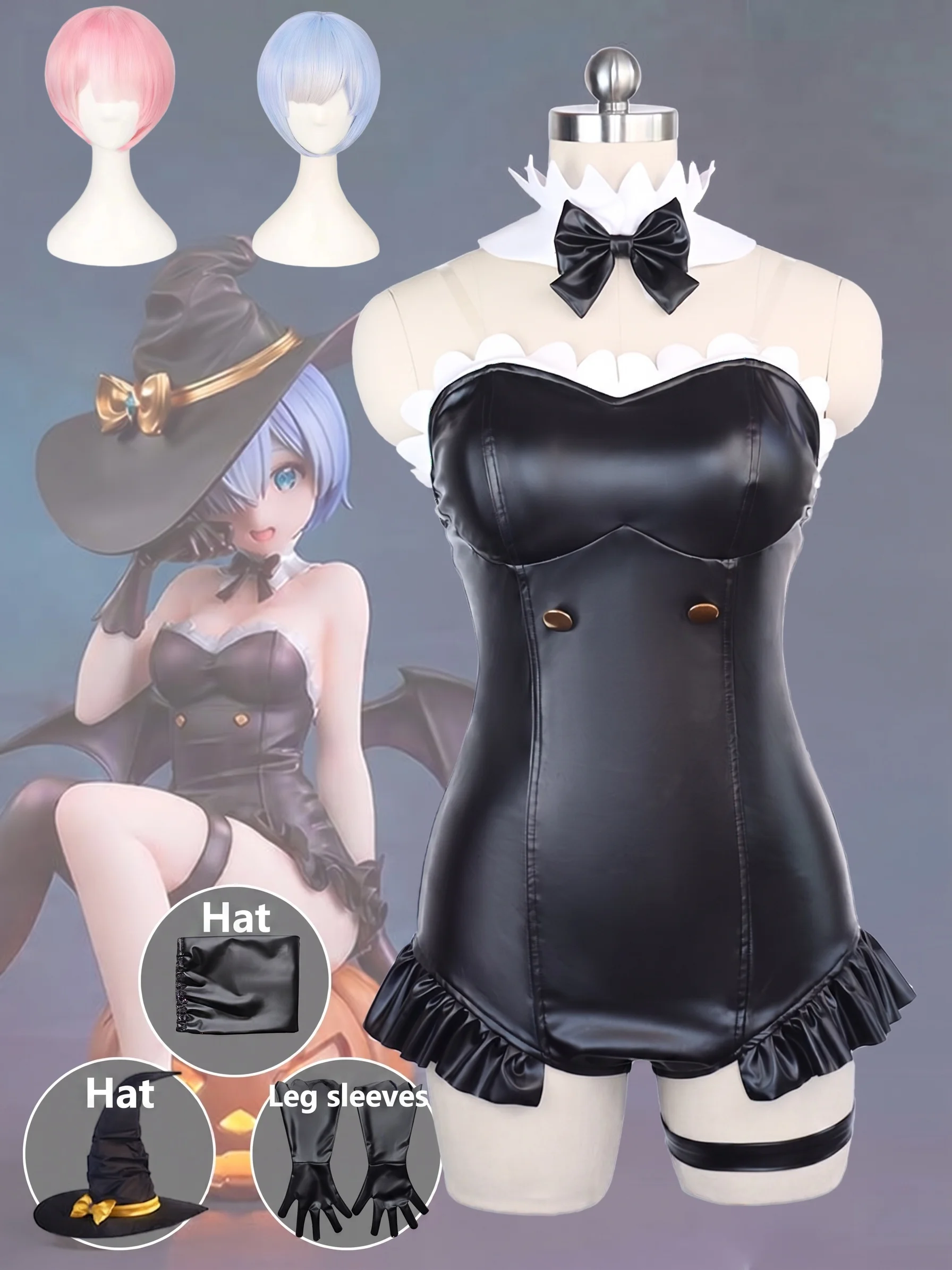 Anime Cosplay Jumpsuit - 2026 Re:Zero Rem Cosplay Costume Magical