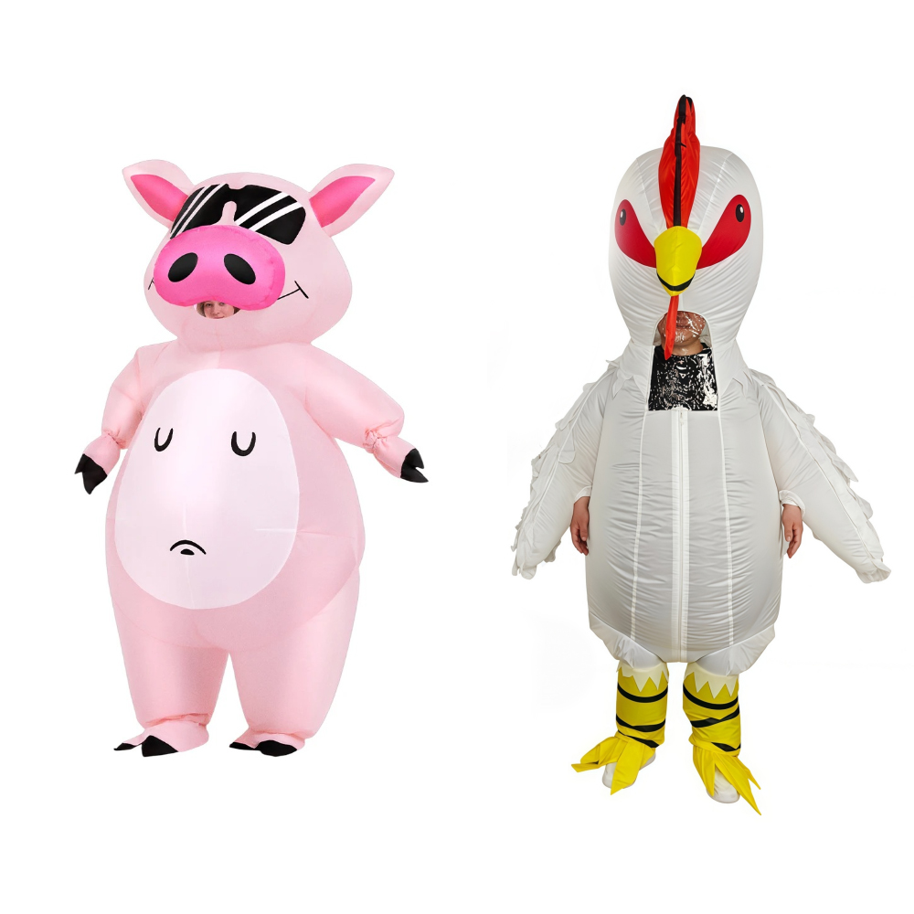 Cartoon Animal Piglet Inflatab - Anime Cosplay Ladies 评论和价格
