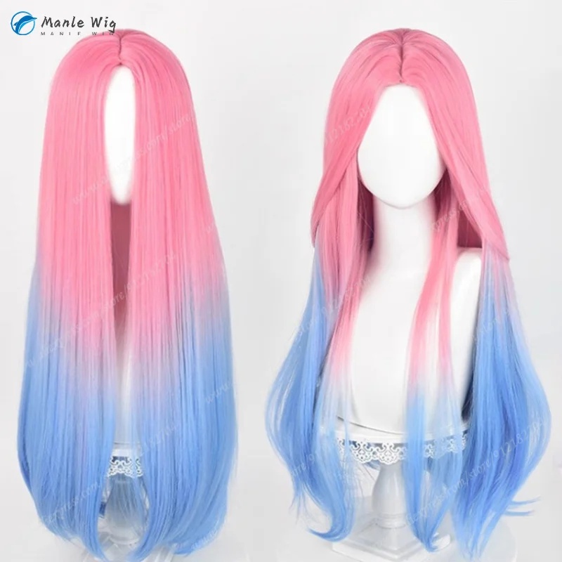 z;3,d'5,g\7/Mizi Wig Pink Blue - Anime Cosplay Blue Hair 评论和价格