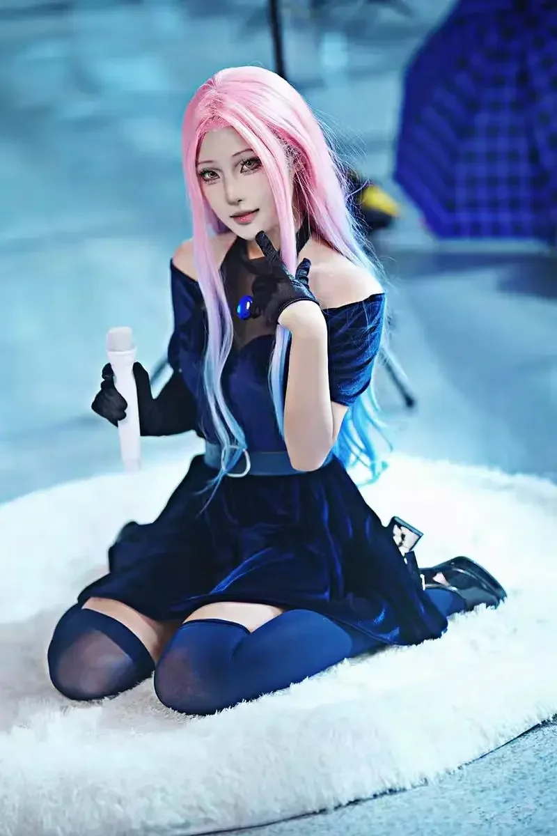 2026 Mizi Cosplay Costume Anim - Anime Cosplay Blue Hair 评论和价格